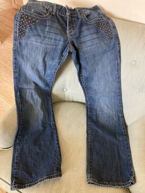 Cruel Denim Stud Accent Flare Jeans